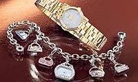 Eco Drive Womens Detachable Handbag Charm Bracelet Watch