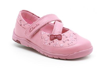 Clarks Fairy Fun Fst Dusty Pink Leather