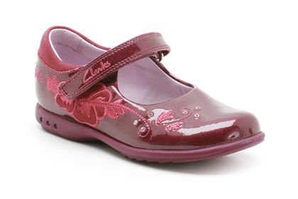 Clarks Isadora Pre Deep Fuchsia Patent