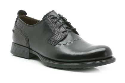 Clarks Mardi Gras Black Leather