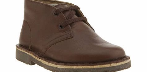 Clarks Originals dark brown desert boot boys