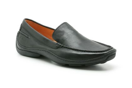 Clarks Rapid Mocc Black Leather