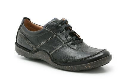 Clarks Rustic Mane Black Leather