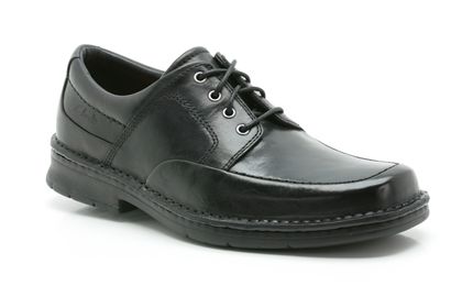 Clarks Salute Work Black Leather