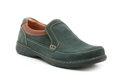 Clarks Summer Breeze Navy/Brown Leather