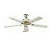 52" White/Brass Ceiling Fan