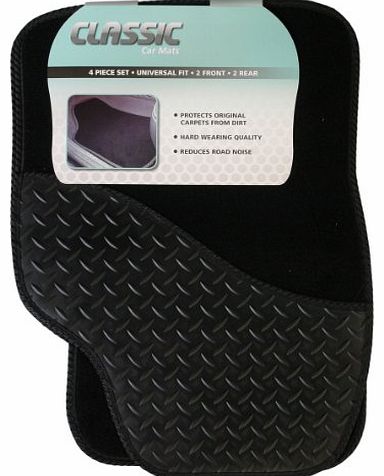 UM9 Carpet Mat Set with Rubber Drivers Heel Pad