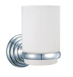 Chrome Toothbrush Holder Ceramic