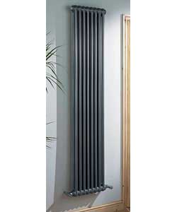 classic V Line 2 Column Silver Effect Radiator 1240 Watts