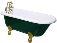 Victorian Bath Racing Green (as shown)