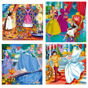 Clementoni Cinderella 4 x 6 Piece Jigsaw Puzzles