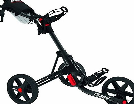 Clicgear ``NEW 2015`` CLICGEAR 3.5  GOLF TROLLEY 3 WHEEL PUSH CART ALL COLOURS   FREE GIFT (Black)