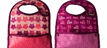 Close Stage 2 Girls Pack of 2 Animal Print Bibs