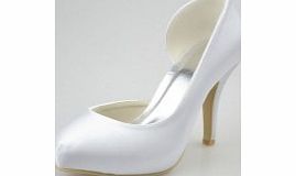 Toe Pumps Satin Stiletto Heel Cone Heel