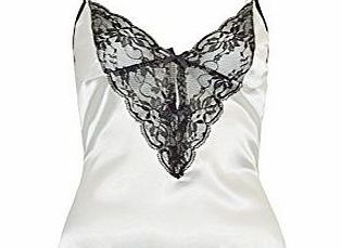 Clothing Bonanza Sexy Bridal Lingerie White Lace Chemise Babydoll (6-10)