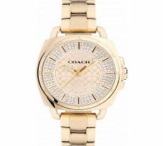 Coach Ladies Coach Boyfriend Small Gold Plated