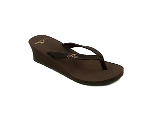 Eden Ladies Flip Flops - Brown