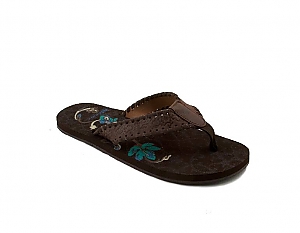 Hermosa Ladies Flip Flops - Brown