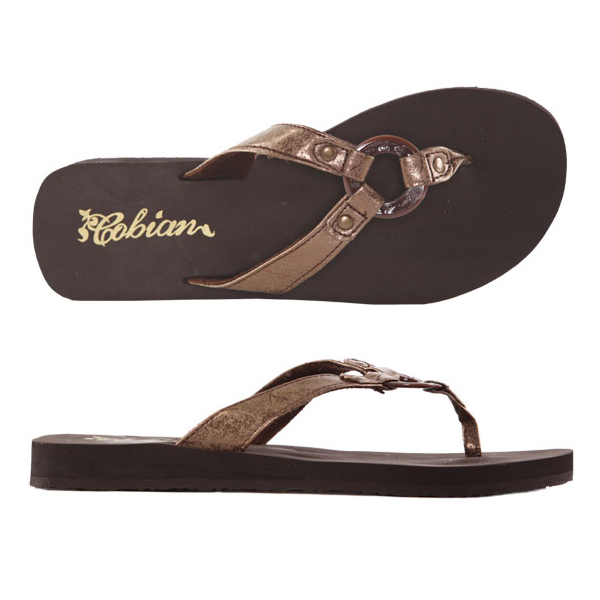 Ladies Cobian Flip Flops - Elisia - Bronze ELS10