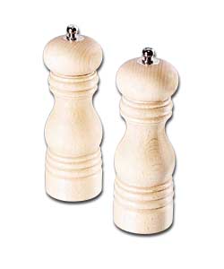 Beech Salt & Pepper Mill Set