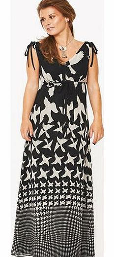 Dog Tooth Maxi Dress