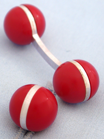 Coles Red Ball Cufflinks