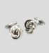 Chrome Knot Cufflinks