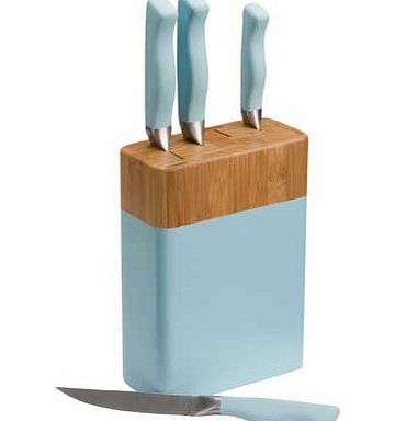 ColourMatch 4 Piece Knife Block Set - Jellybean