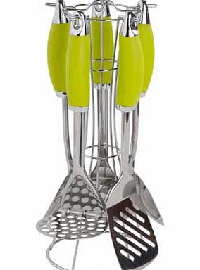 ColourMatch 5 Piece Kitchen Utensils Set - Apple