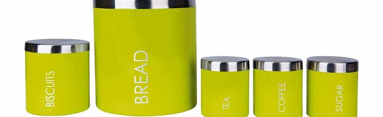 ColourMatch 5 Piece Storage Set - Apple Green