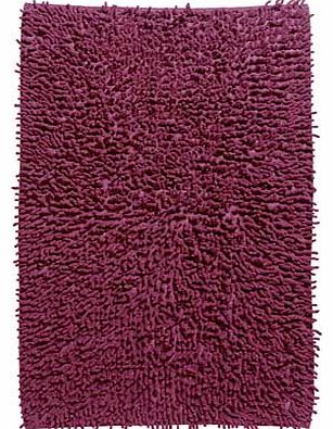 ColourMatch Chenille Bath Mat - Purple Fizz