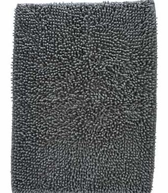 ColourMatch Chenille Bath Mat - Smoke Grey