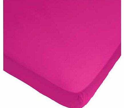 ColourMatch Funky Fuchsia Fitted Sheet - Kingsize