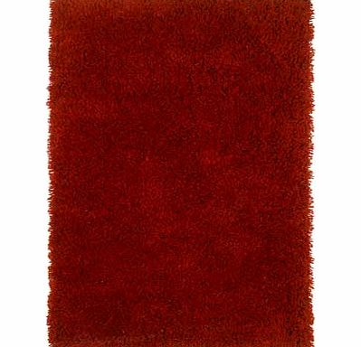 ColourMatch Shaggy Rug - 190 x 135cm - Poppy Red