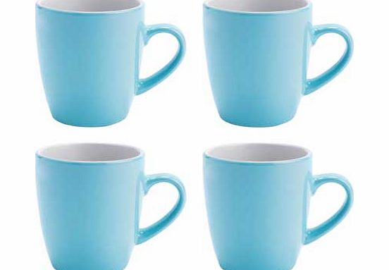 ColourMatch Two-Tone 4 Piece Mug Set - Jellybean