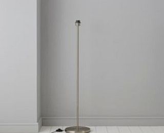 Colours Glennon Brushed Chrome Effect Floor Lamp Base