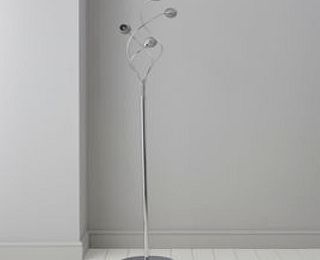 Colours Karyn Swirly Chrome Effect Floor Lamp