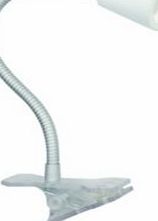 Colours Koro Goose Neck White Clip-On Desk Lamp