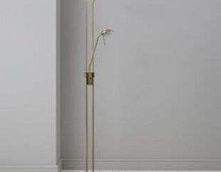 Mericourt Antique Brass Effect Floor Lamp