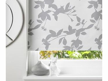 Pheacia Corded Grey & White Roller Blind