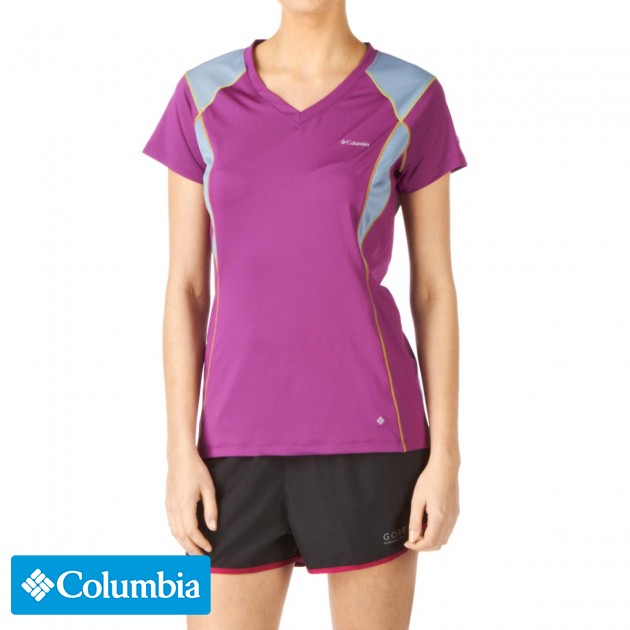 Womens Columbia Insight Ice T-Shirt - Berry Jam