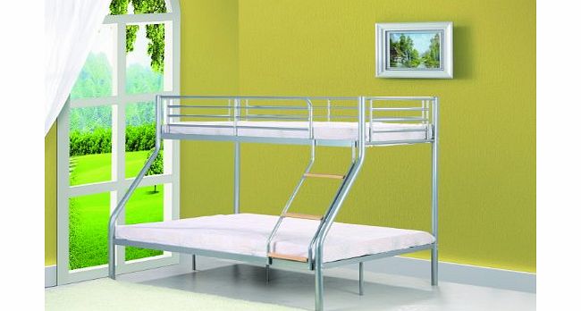 Comfy Living Single 3ft / Double 4ft6 Triple Metal Bunk Bed - Triple Sleeper