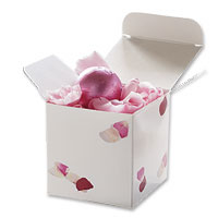 10 scatter petal cube favour boxes