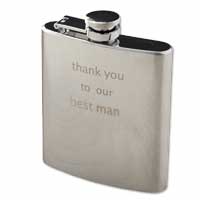 Best man stainless steel hip flask