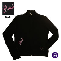 Black bride zipper medium