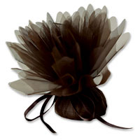 Confetti Chocolate tulle pk of 10