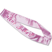Confetti Flashing pink hen party sash