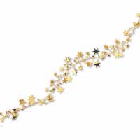 Gold stars wire garland