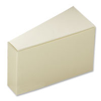 Confetti ivory ribbed cake box