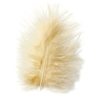 light gold marabou feathers pk20